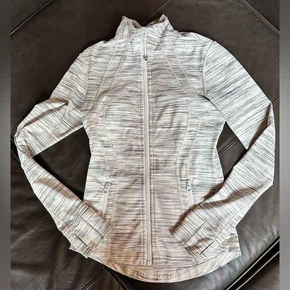 Lululemon Define Jacket - Space Dye Camo White Silver Spoon - Picture 3 of 12